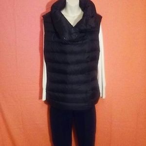 Ralph Lauren Black Vest 90% Down 10% Feather Large