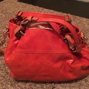 Orange patent Cavaicanti Handbag