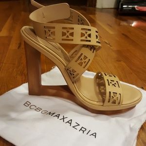 SALE! "Mazey" Laser-Cut Wedge Sandals