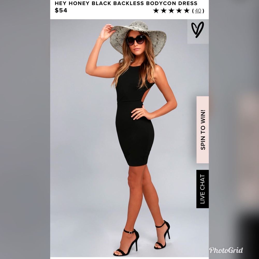 Lulus Medium Black Bodycon Dress