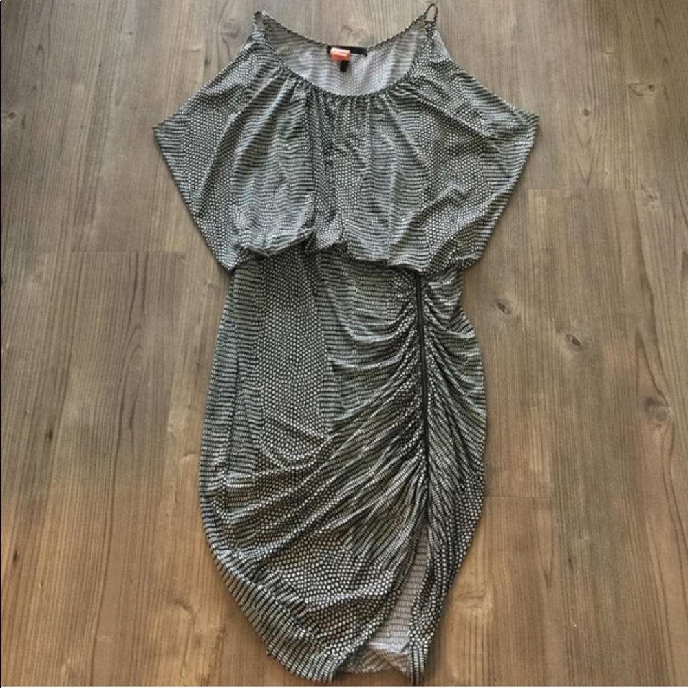 ✨EUC* BCBG Safari Earth Tone Body Con Zipper Dress