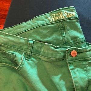 Old Navy Rockstar Jeans Kelly green  18 Regular
