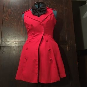 Red Vest Dress/Coat