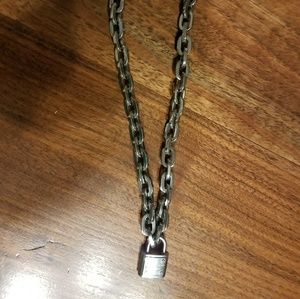 Michael Kors Gunmetal Locket Necklace