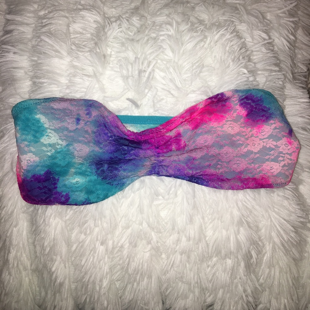 PINK victoria's secret • lace bandeau small multi