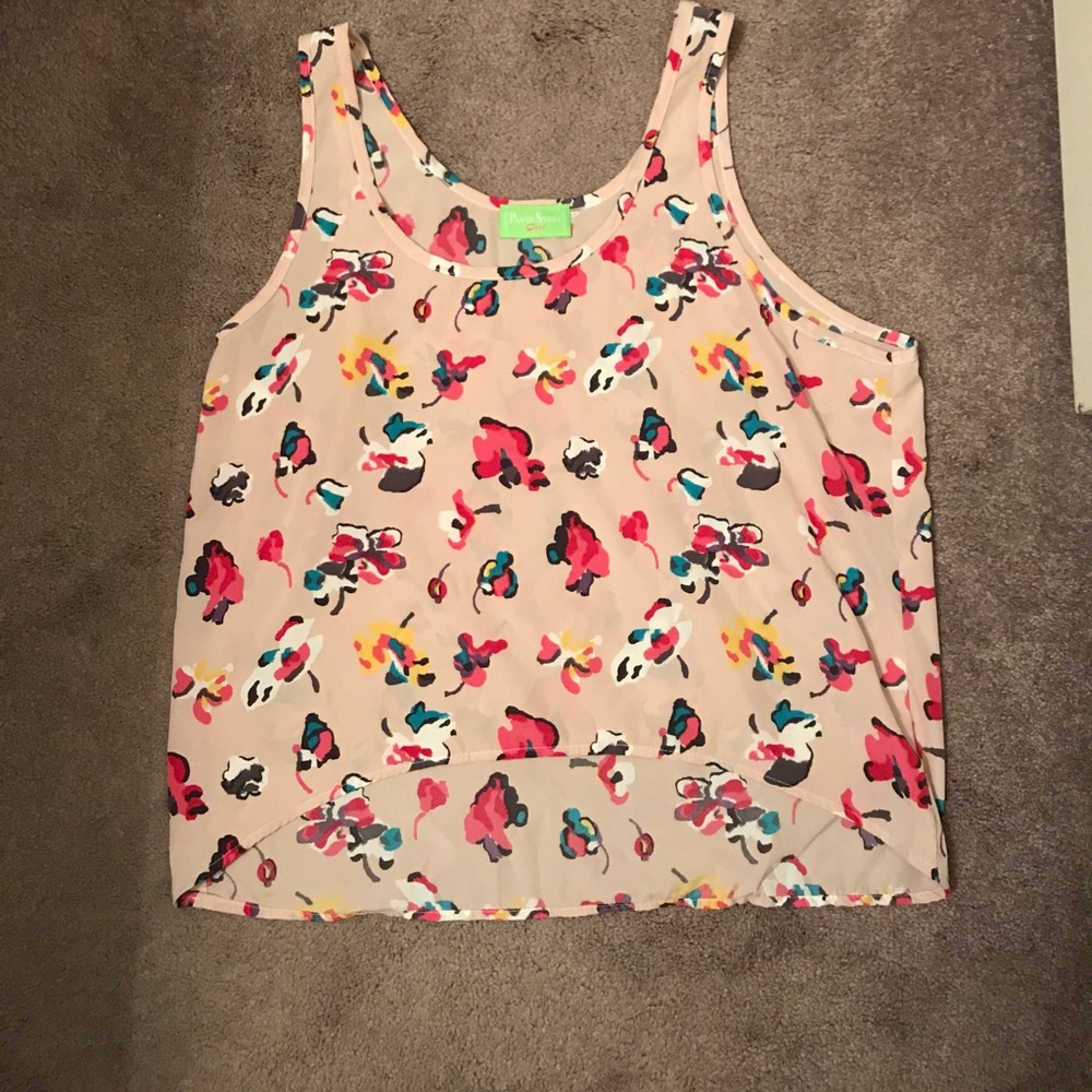 Flower pattern tank top
