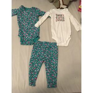 Baby girl outfit set