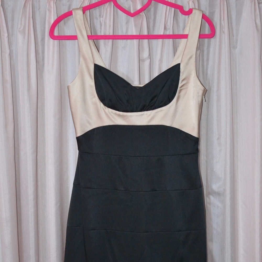 BCBG MAXAZRIA Champagne & Black dress - Sz. 2