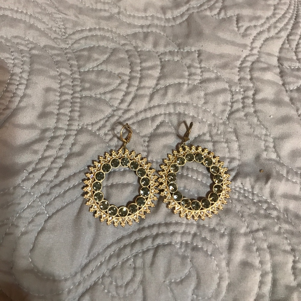 Gold Sunburst Earrings
