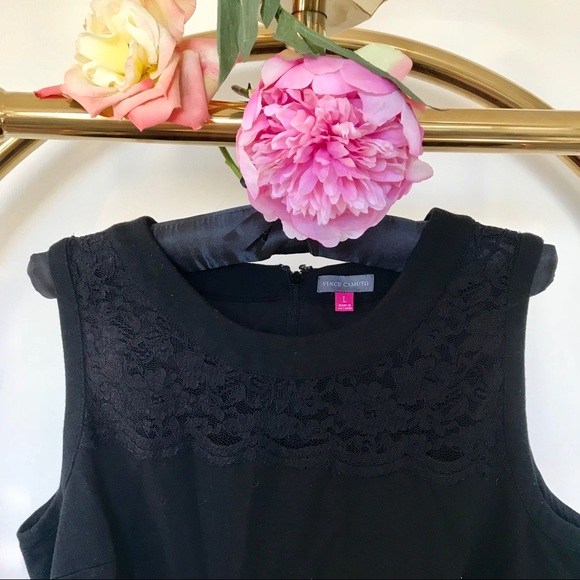 Black Lace Vince Camuto Top - Picture 2 of 2