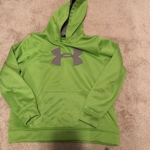 Under armour hoodie line green
