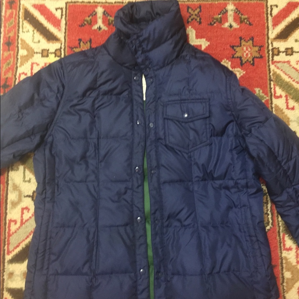 Eddie Bauer blue/green down jacket