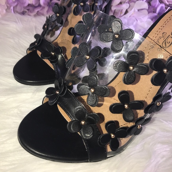 🎀New Flower Accent Chic Heels - Picture 2 of 6