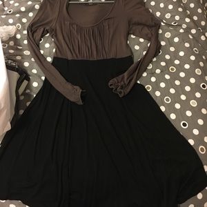 Jersey fit and flare dress