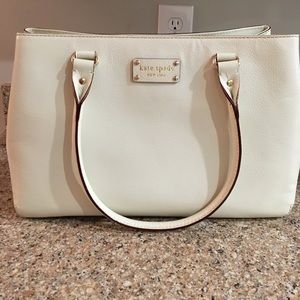 White Kate Spade purse tote