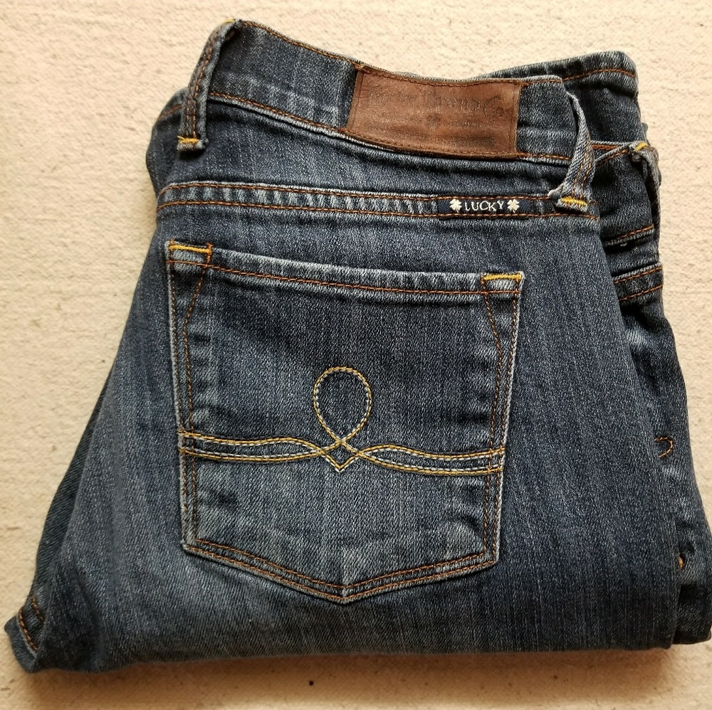 Lucky brand Sophia boot Medium wash jeans Size 8