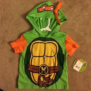 NWT Teenage Mutant Ninja Turtles Hooded T-shirt