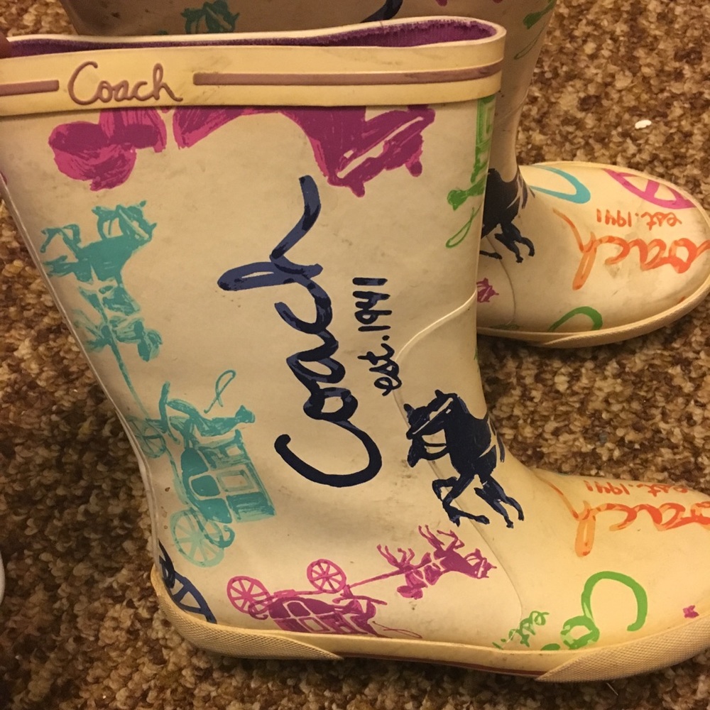 Women’s Coach Rainboots. Size 7