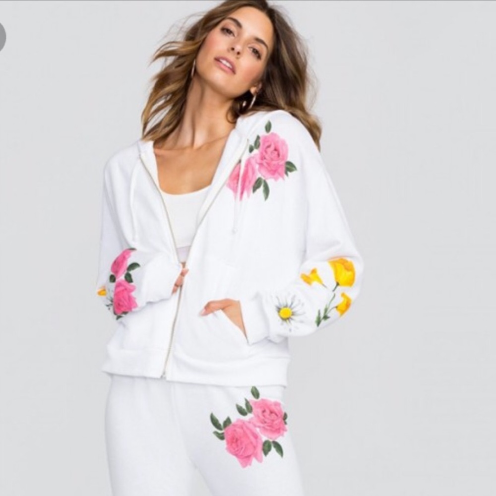 Wildfox meadow flowers zip hoodie - Picture 2 of 5