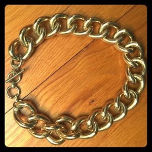 Banana Republic large gold chain necklace