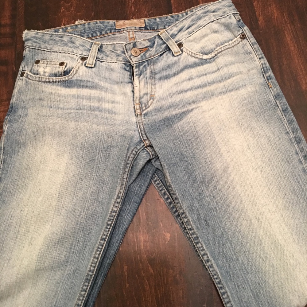 BKE flare denim star jeans 28x31 1/2 Buckle