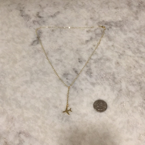 "Sarai" Traveller Necklace Gold delicate - Picture 2 of 3