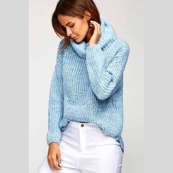 SOLD OUT❄️ Soft Blue Sweater - Picture 3 of 8