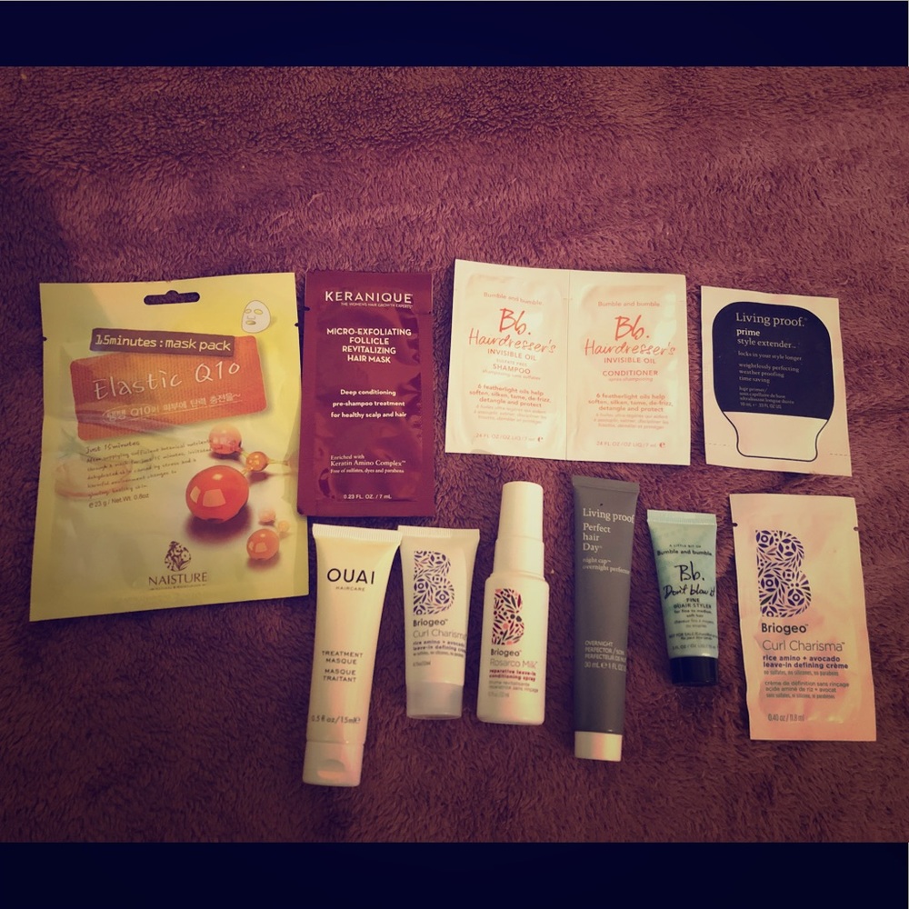 Hair product sample kit. For all types of hair!