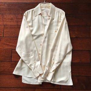 Zegna 100% Silk Button Front