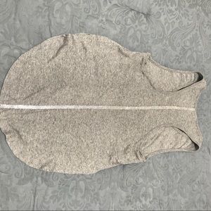 Grey Tank with Bling and Side Slits