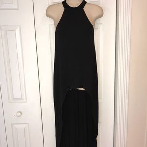 NWT Express Black Extreme High Low Tunic Top | S