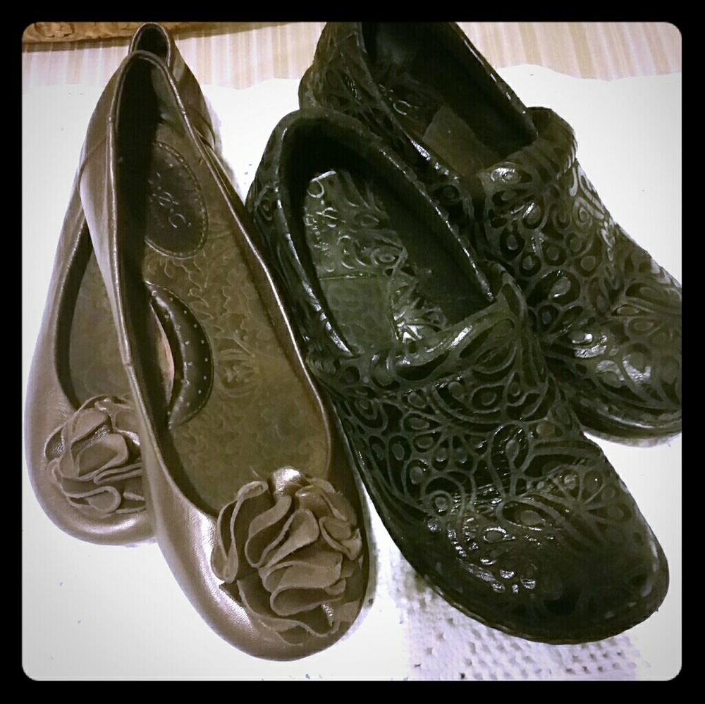 Two pairs of Born Shoes