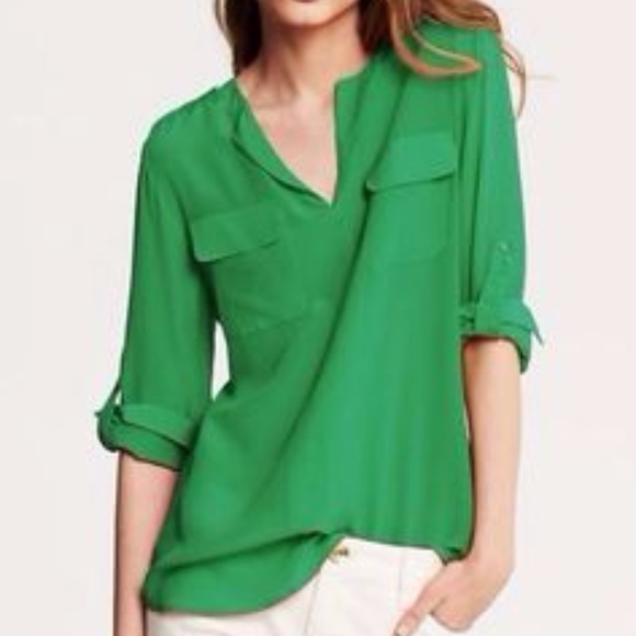 Banana Republic Tops - Banana Republic Heritage Collection Silk Popover
