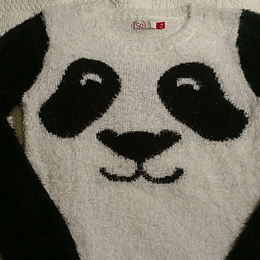 So Panda sweater.  Junior size 16
