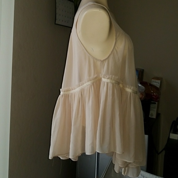 Alythea Sheer Sleeveless Asymmetrical Babydoll - Picture 4 of 4