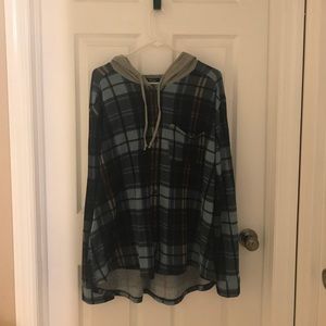 🎀 PLUS SIZE DEB hooded flannel 🎀