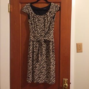 Tahari Leopard print dress