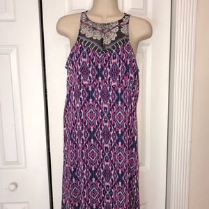 NWT Express Wild Print Maxi Dress | XS