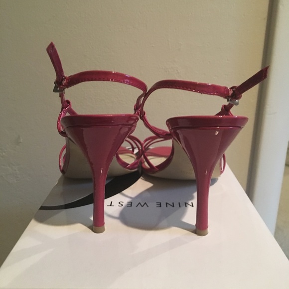 Pink Nine West strappy heels! - Picture 3 of 4