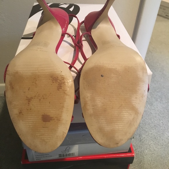 Pink Nine West strappy heels! - Picture 4 of 4