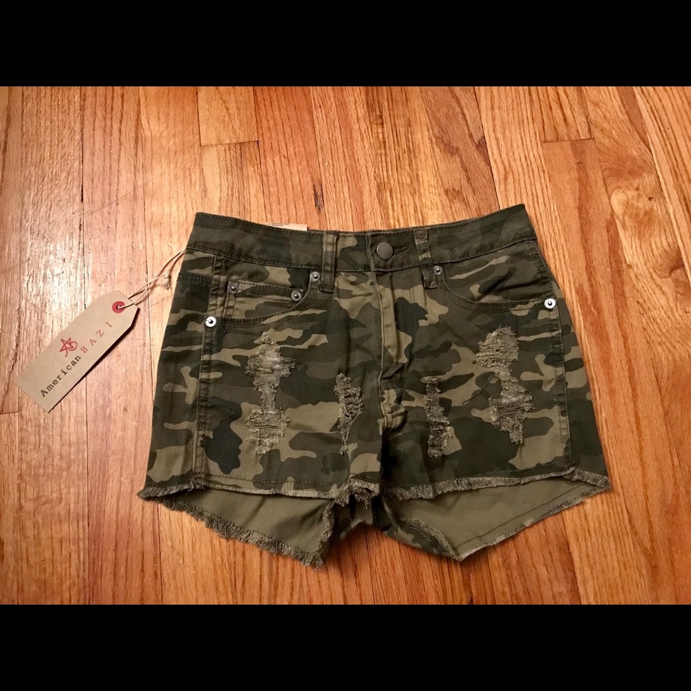 Camo Short Shorts