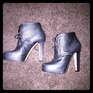 CHANEL Gunmetal Boots