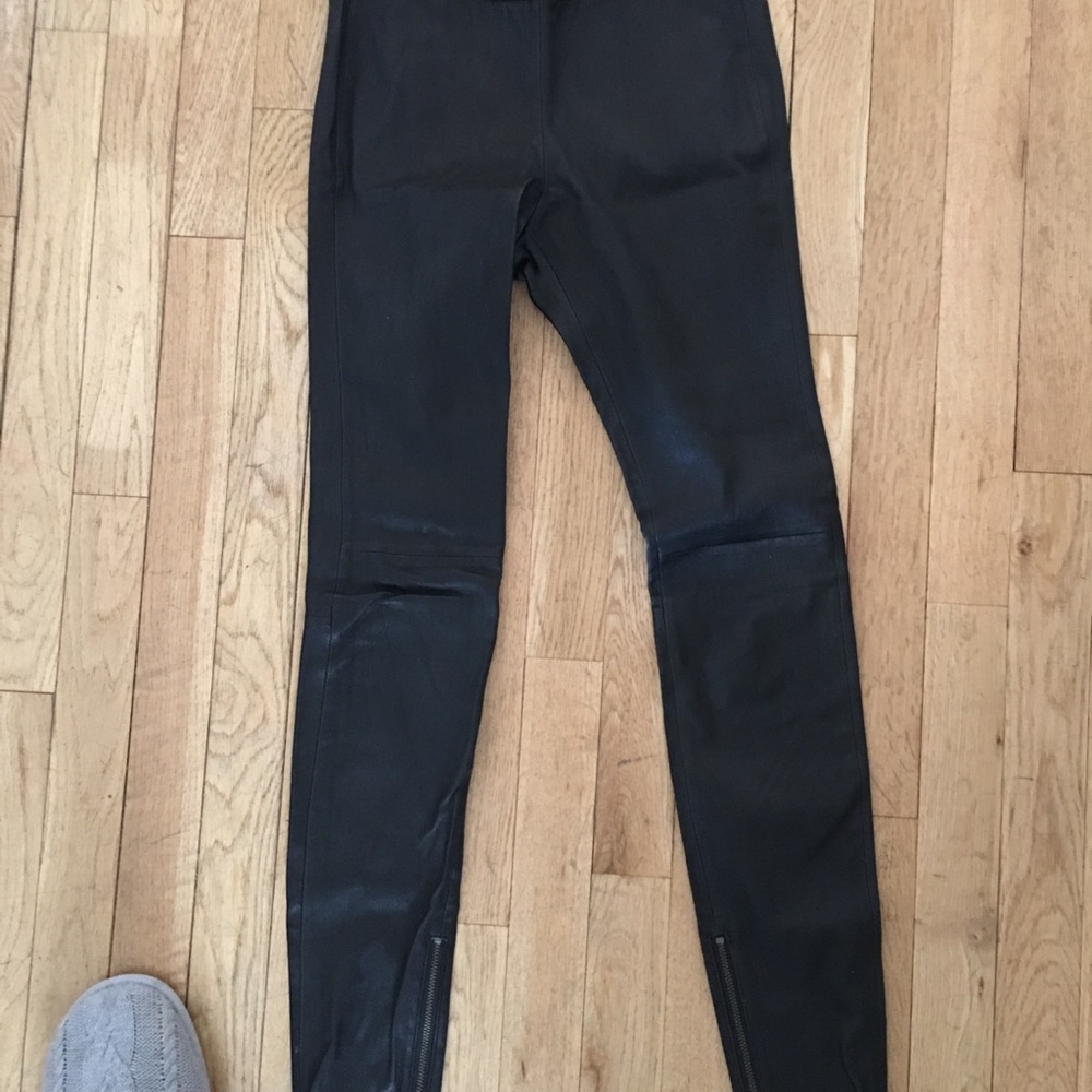 Leather leggings