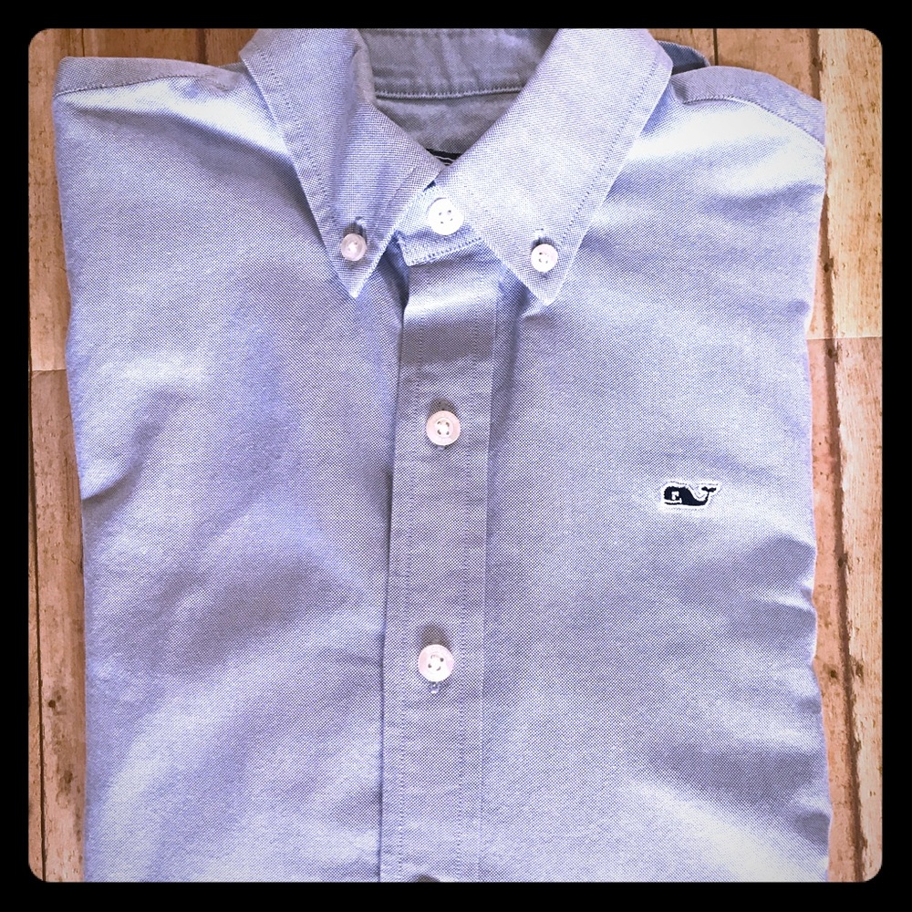 Boys Vineyard Vines Solid Oxford Shirt