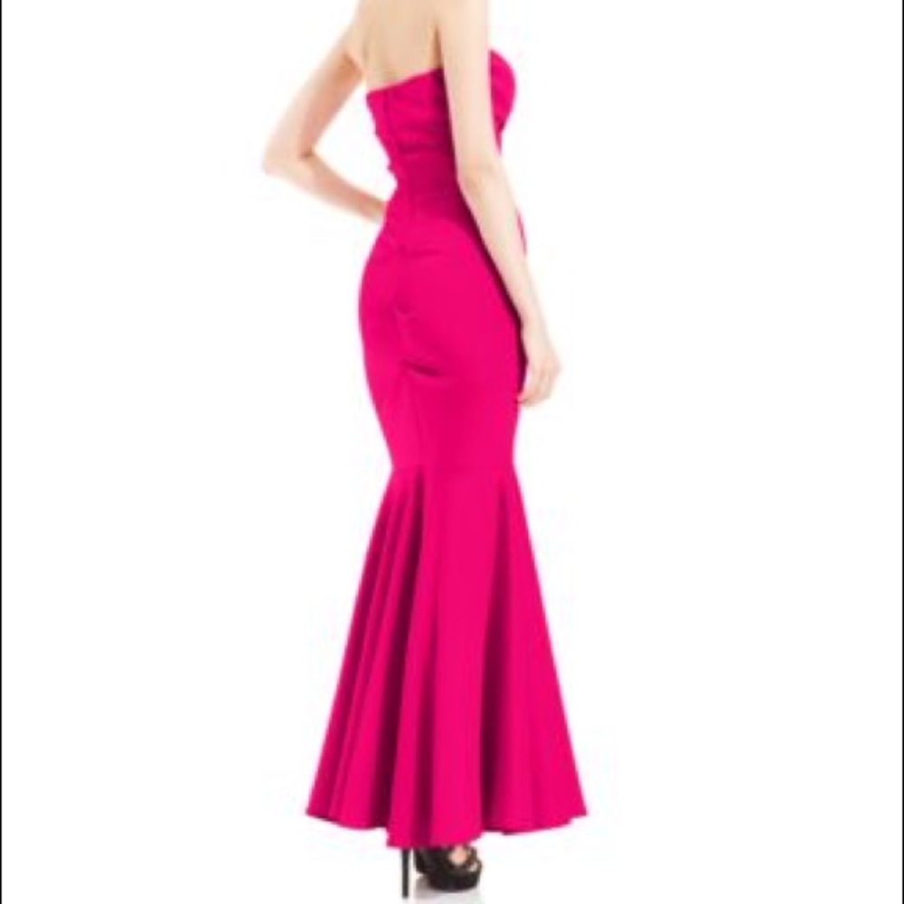 Xscape pink mermaid gown