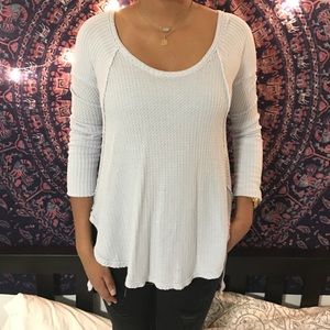 🌟FREE PEOPLE🌟 light blue ventura top
