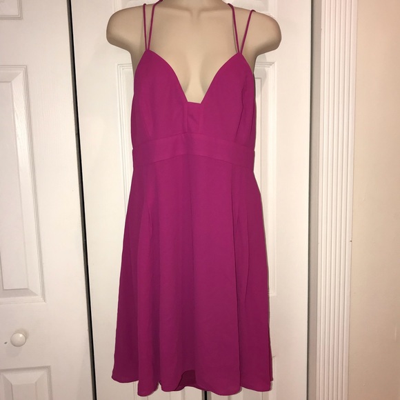 Express Dresses & Skirts - NWT Express Magenta Pink Strappy Dress | 12