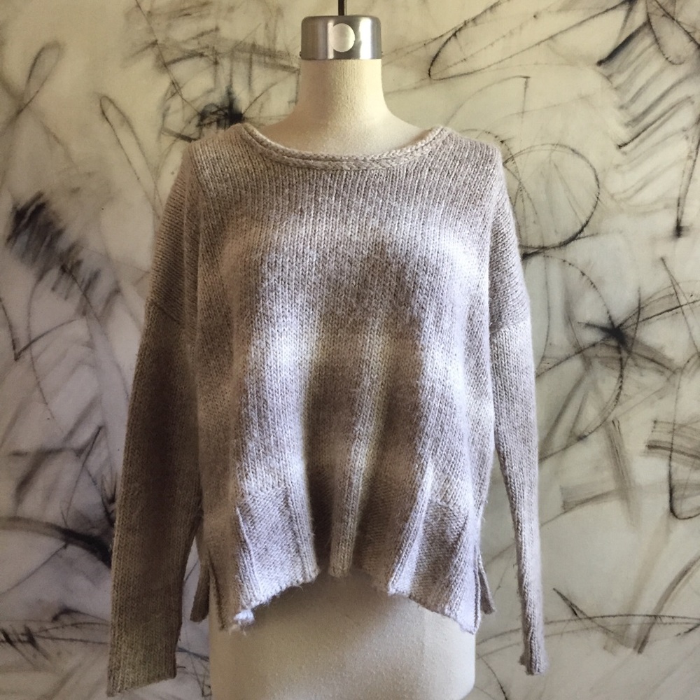 James Perse Alpaca Blend Striped Sweater