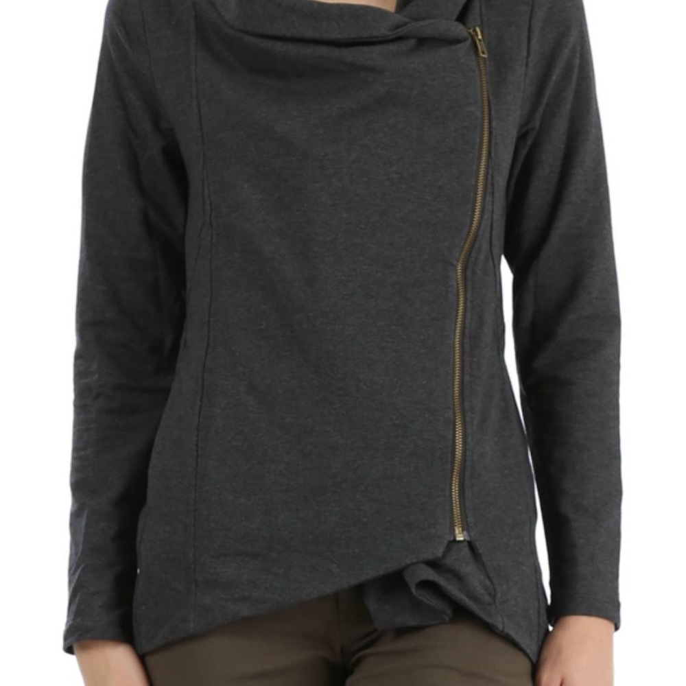 My Beloved Gray Side Zip Jacket