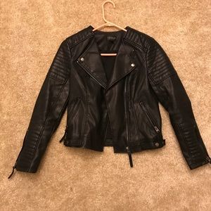 Topshop faux leather jacket